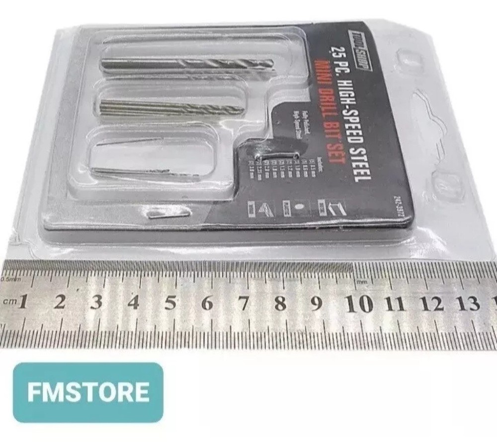 Kit 25 Mini HSS Drill Bits (0.5->3.0mm)