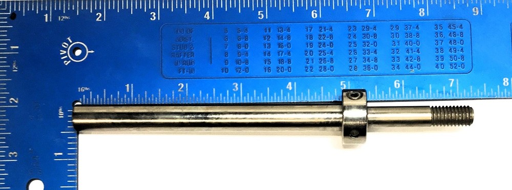 Unbranded Approx 7" OAL 3/8"-16 Thread Spindle NOS