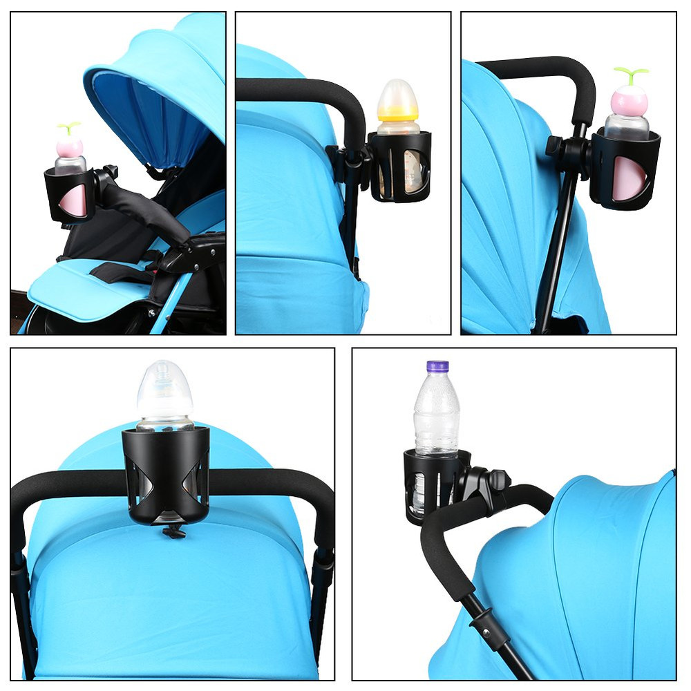 Universal Cup Holder, Stroller Cup Holder, 360° Rotatable Large Caliber Designed