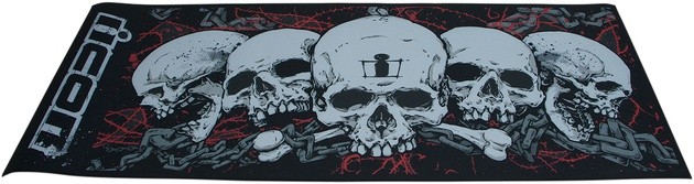 Icon Skull Absorbant Pit Pad White/Black/Red