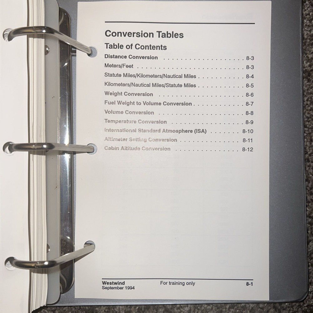 Simuflite Westwind Cockpit Reference Handbook