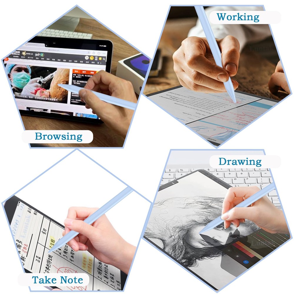 Universal Stylus Pen for iOS/Android,Drawing & Writing Rechargeable Touch Scr...