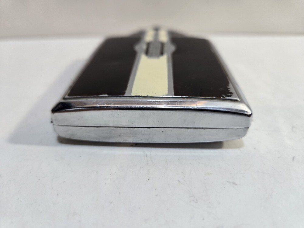 Working Ronson Mastercase Enamel, Silver Tone Cigarette Case Lighter 7161/14