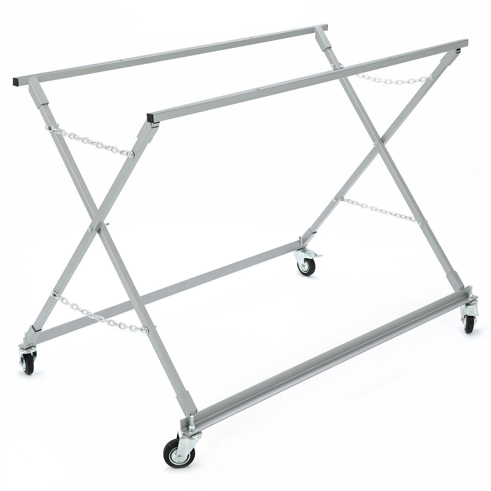 Folding Pickup Truck Bed Stand Dolly W/ Wheels Garage Vehicle Mechanic Repair