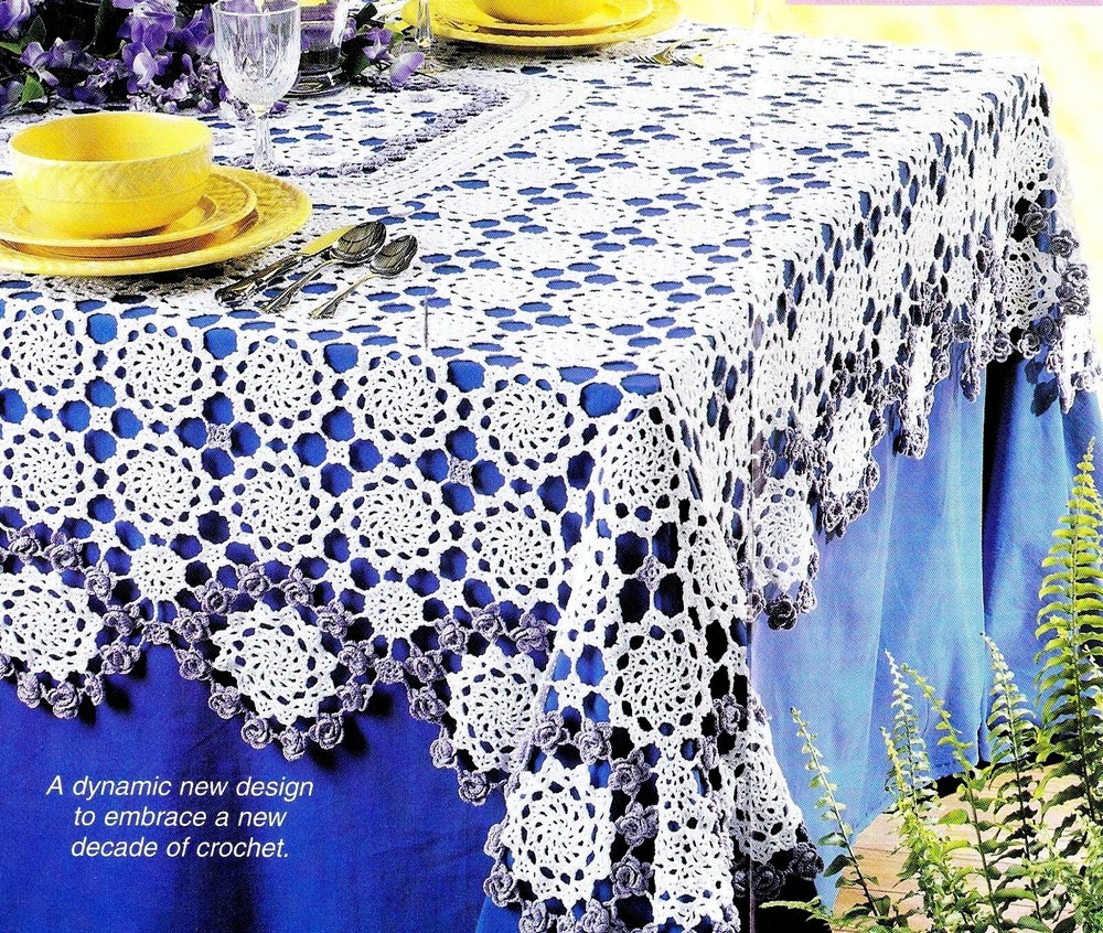 BEAUTIFUL Millenium Tablecloth/Doily/CROCHET PATTERN INSTRUCTIONS ONLY