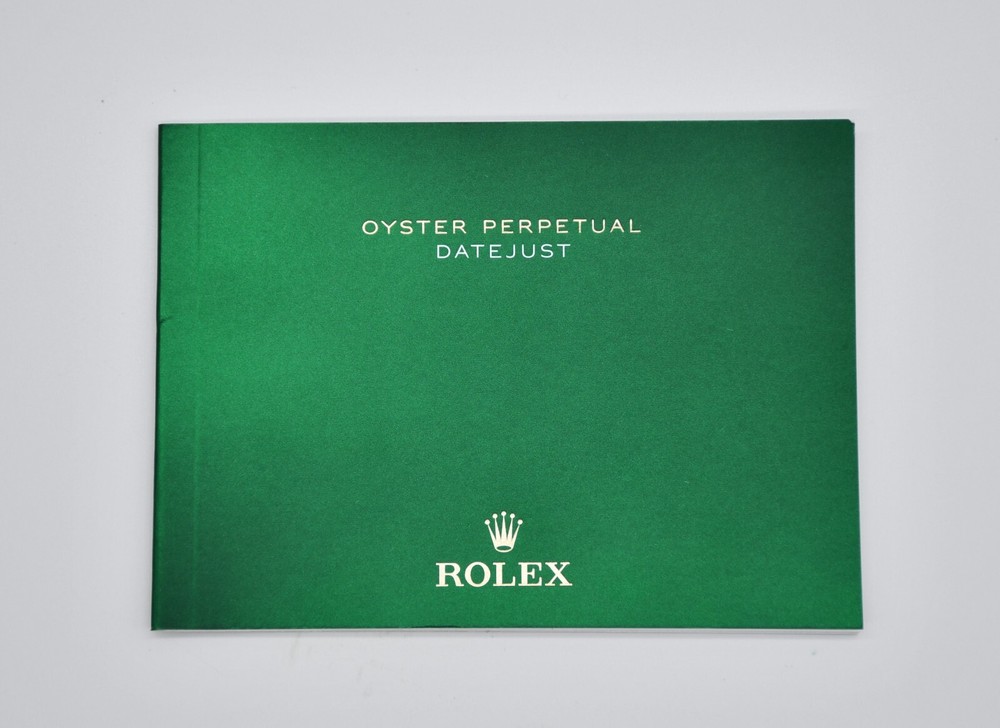 Rolex Datejust instruction manual 2018