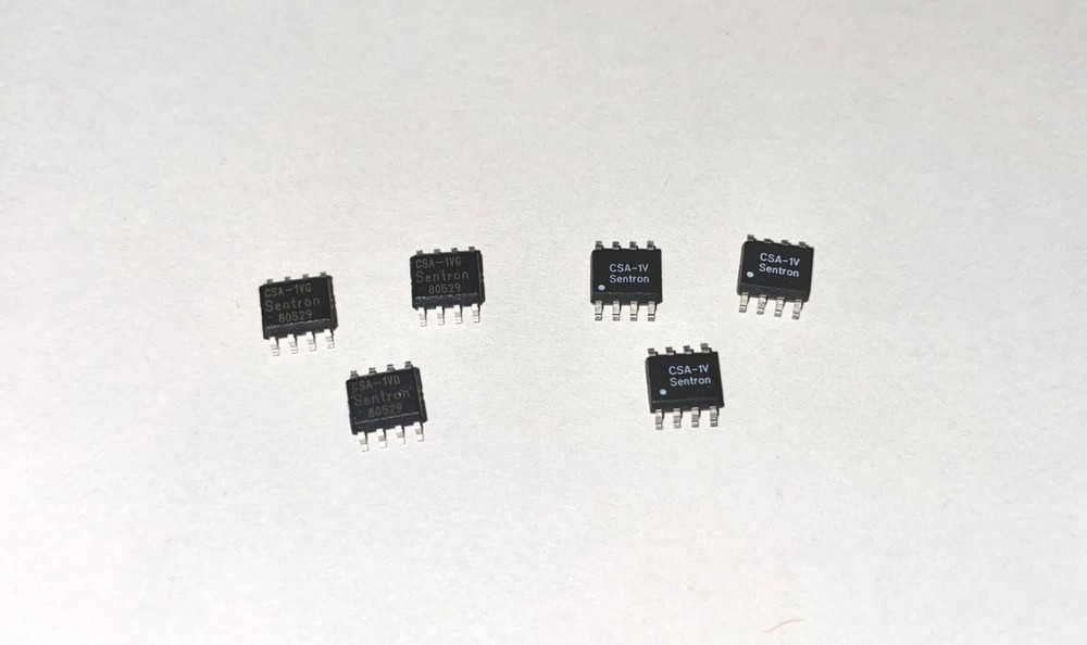 (6) Sentron CSA-1V Hall Effect Current Sensors SO-8