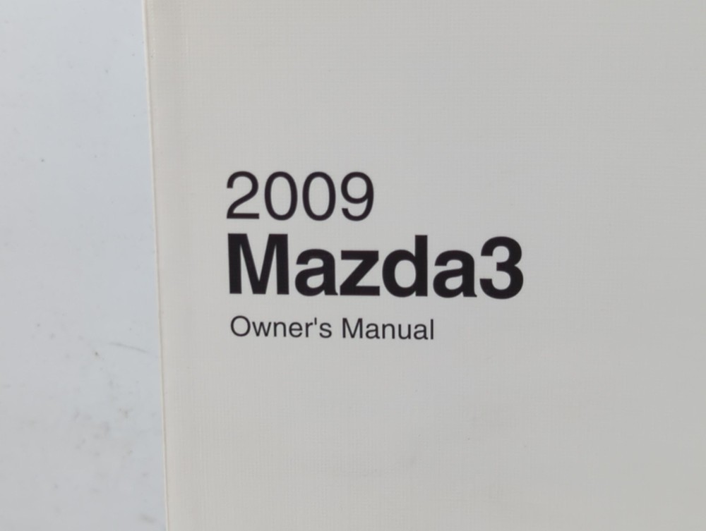 2009 Mazda 3 Owners Manual Book Guide THZZA