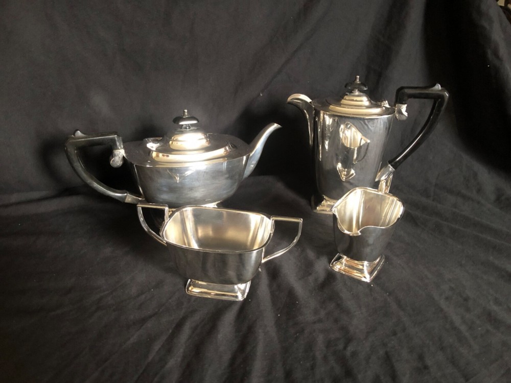 Vintage Silver Plated Tea and Coffee Set, 4 Pieces, EPNS A1