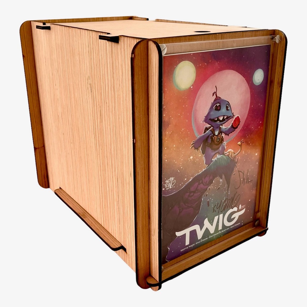 Comic Book Storage & Display Short Box with Signed Twig #1  Comic
