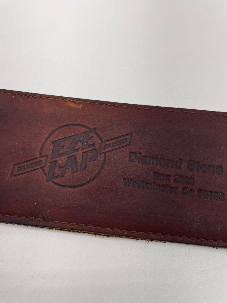 EZE LAP DIAMOND STONE SHARPENING STONE LEATHER SHEATH