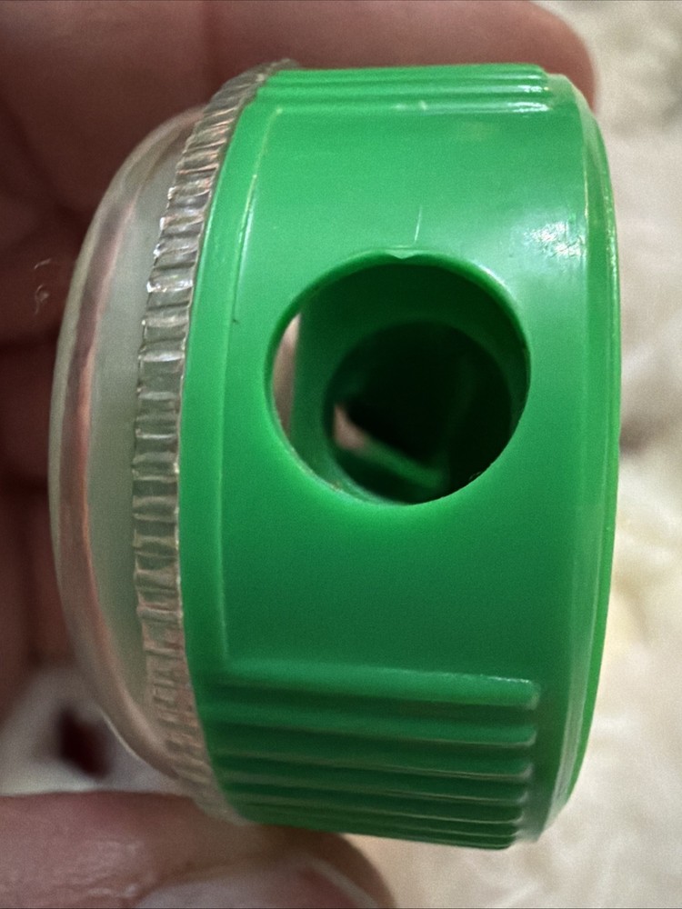 Smokey Bear Pencil Sharpener Plastic Dome Green Base Only You!