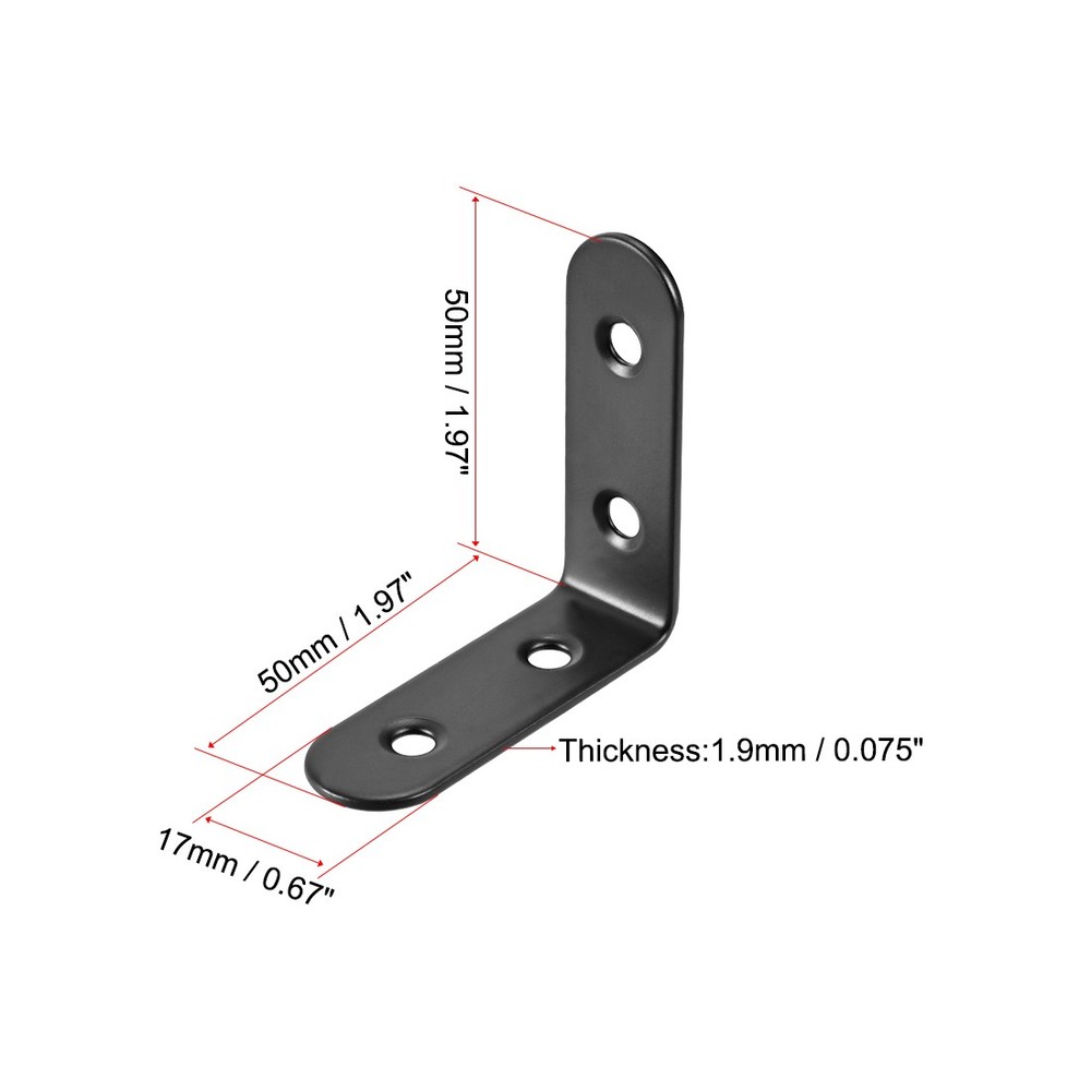 Corner bracket 50mm x 50mm stainless right angle bracket joint 4pcs