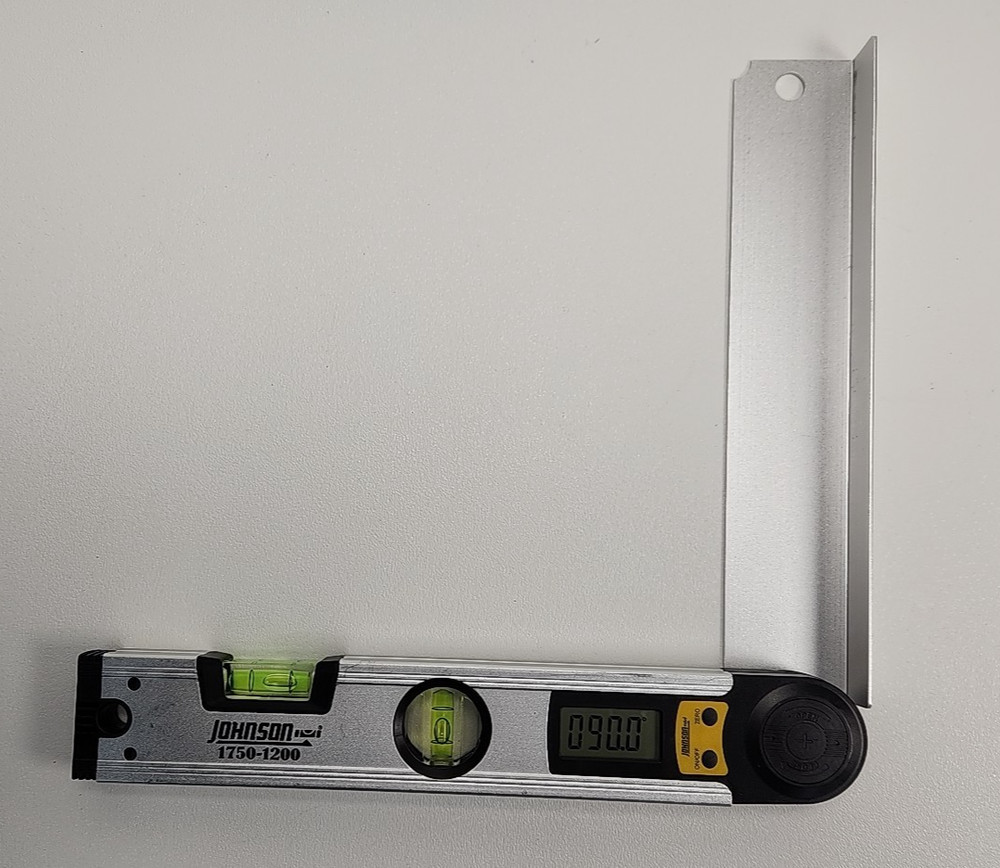 Johnson Level & Tool Model 1750-1200 Digital Angle Locator Digital Display, Used