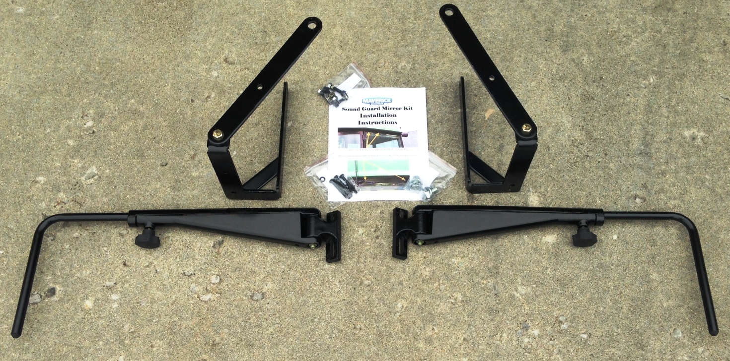 Sound Gard Extension Mirror Kit for John Deere tractors; see descript for models