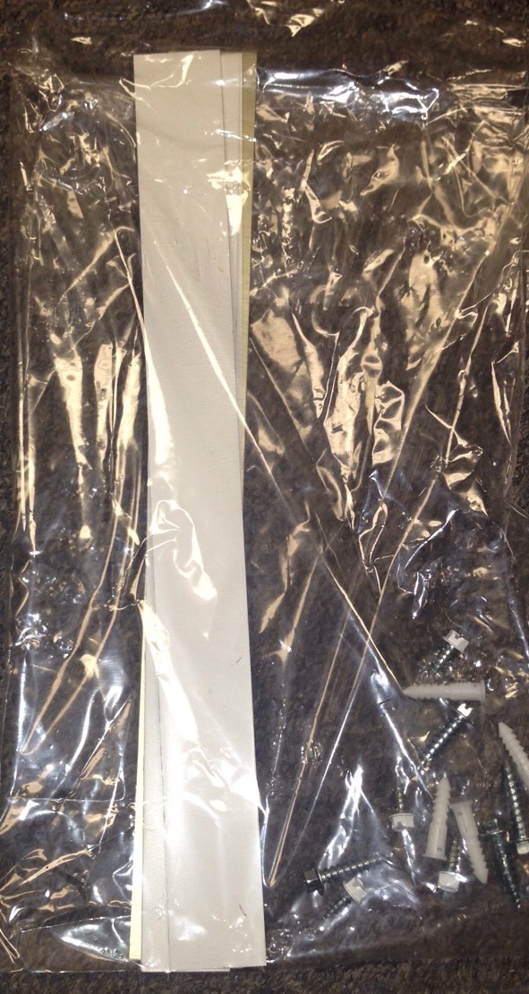 ALUMINUM WRAP AROUND RAIN GUTTER DOWNSPOUT STRAPS 2x3 W/Screws And Anchors , 4