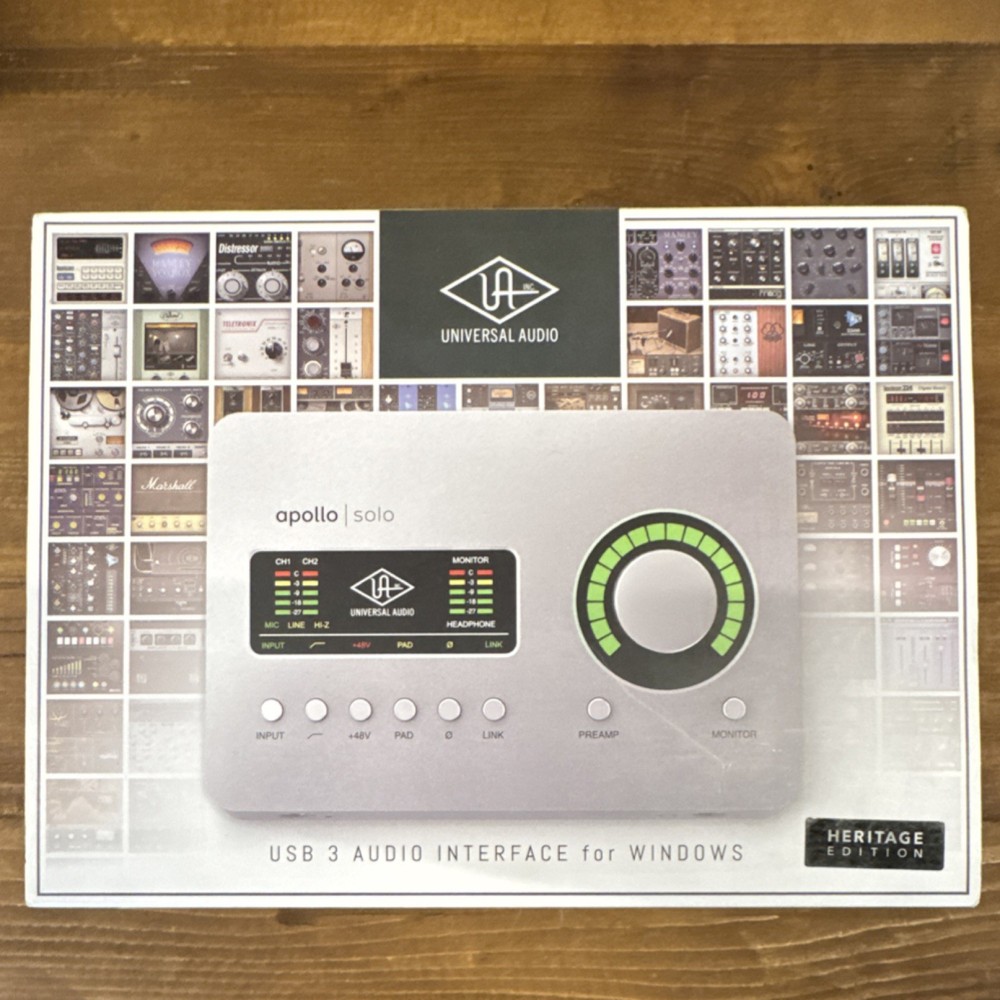 Universal Audio Apollo Solo Heritage USB Audio Interface, Mic/Line Inputs