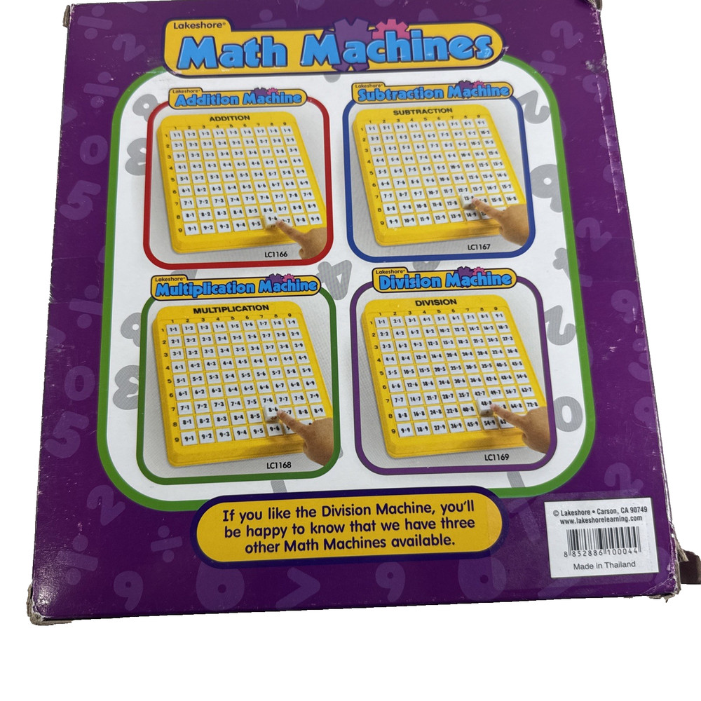 PREOWNED NICE LAKESHORE DIVISION MACHINE Teaching Math Education Learning