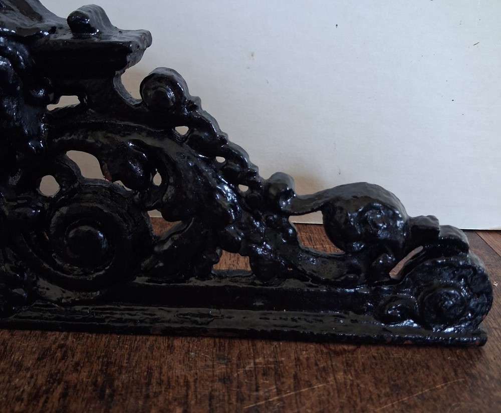 Victorian Cast Iron Pediment Header