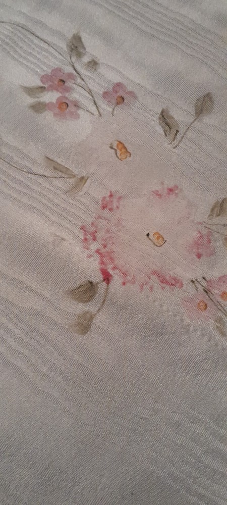 Hand Painted Shantung Double Bedspread
