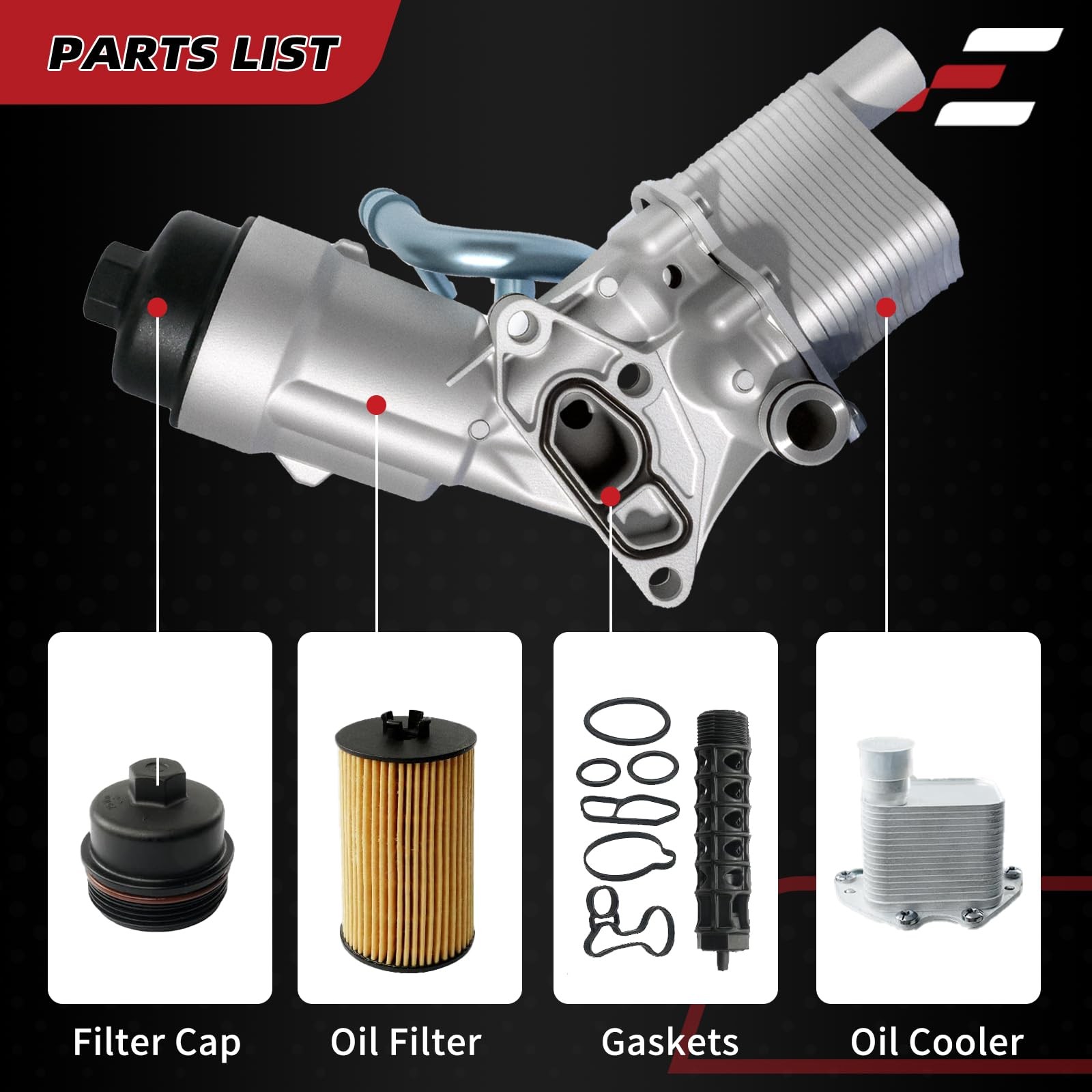 EPPO Oil Filter Housing 918-428 for 2011-2021 Chevy Cruze, 2012-2020