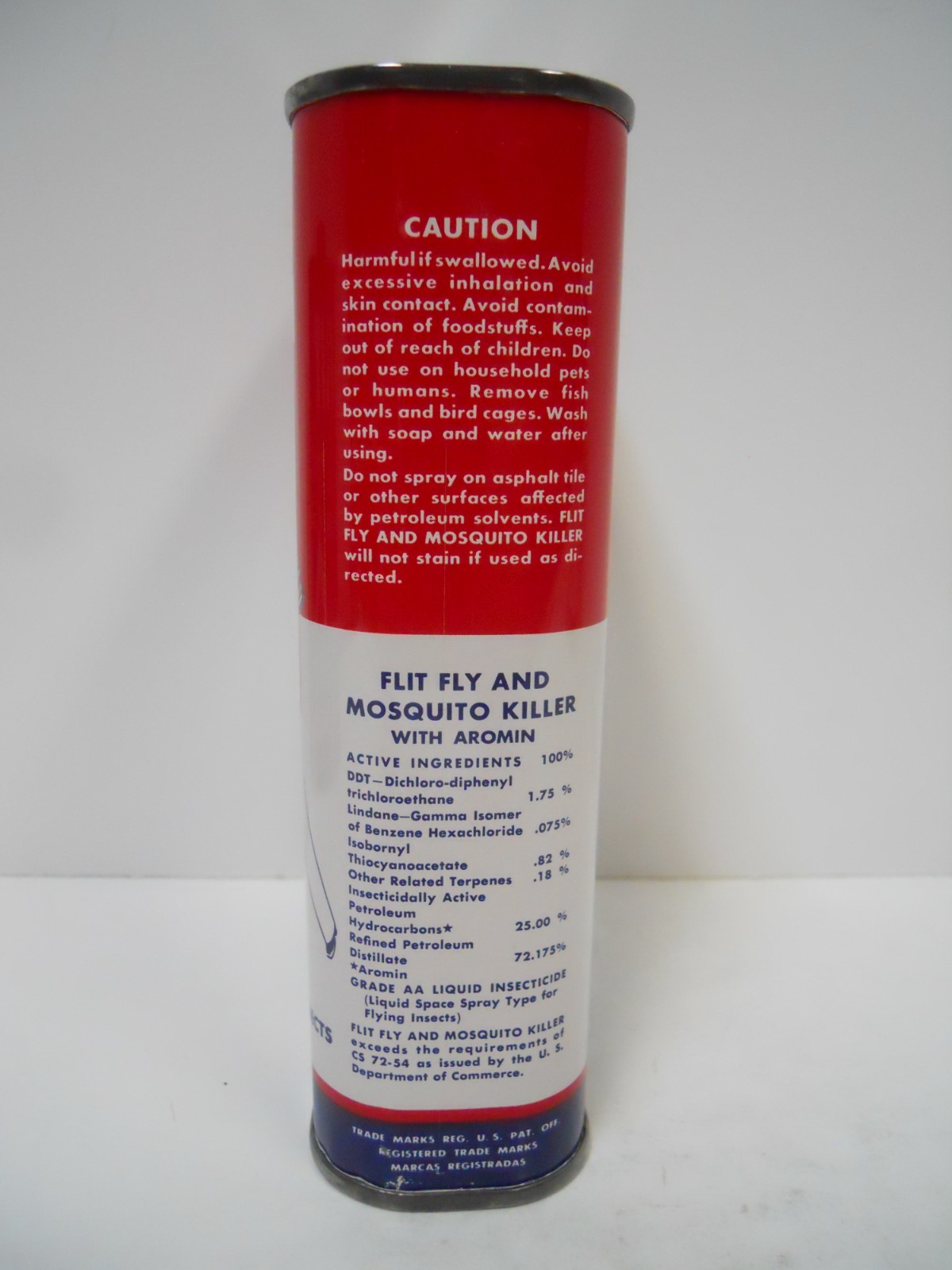 Vintage Set of (4) Different ESSO FLIT 1 Pint Cans Empty and for Display Only