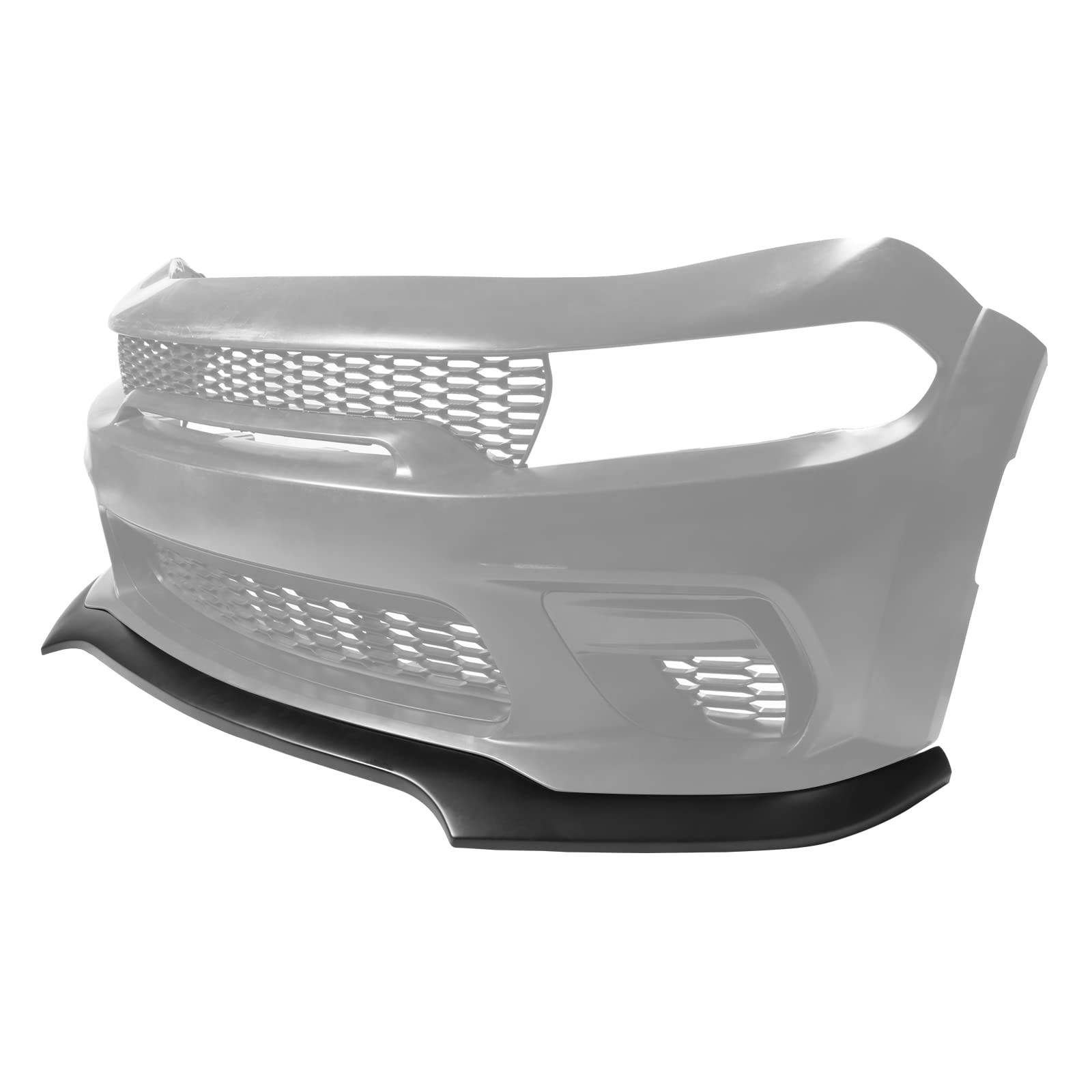 Front Bumper Lip Splitter Air Dam Chin Spoiler, Fits 2020-2023 Dodge Charger