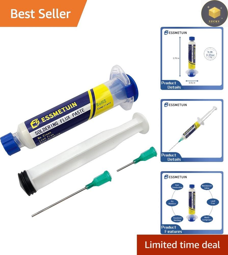 High Activity No Clean Solder Flux Paste - 10cc for Efficient Soldering Projects