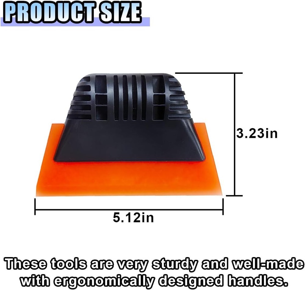 Small Squeegee, PPF Window Tint Squeegee, Rubber Non-Slip Handle Tint Squeegee,