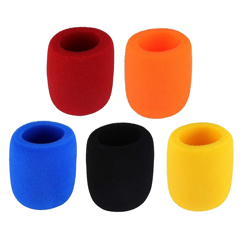 5 Pack Microphone Windscreen Cover Sponge for Shure Wireless Handheld Microphone