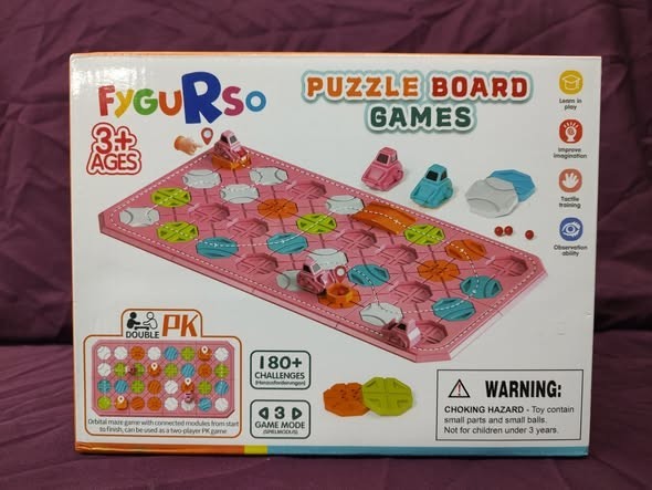 Puzzle Board Game STEM Educational Toy Logic Challenge Interactive 4+ Kid
