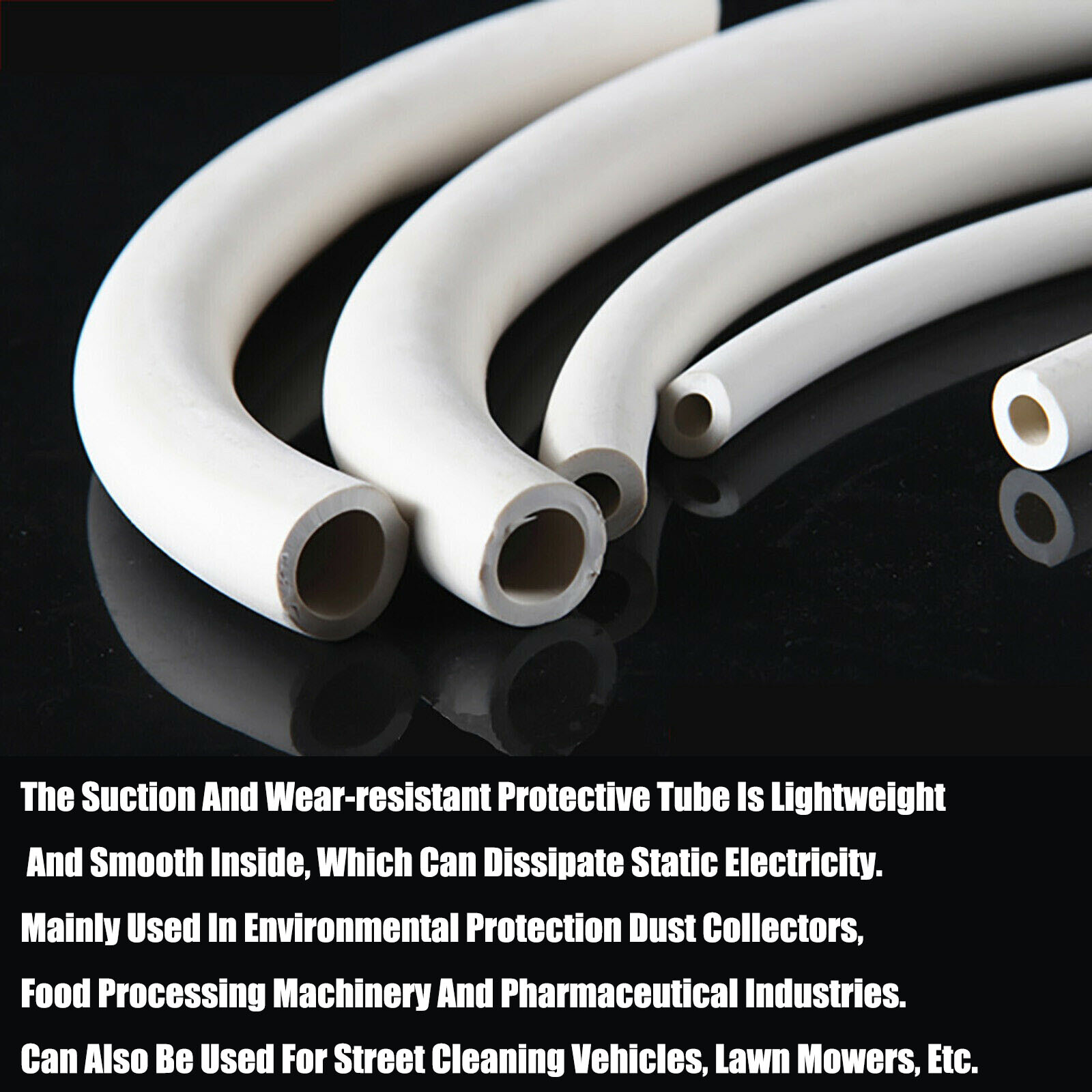 White Rubber / Vacuum Tube Laboratory Hose Pipe High Quality Inner Dia 2mm~25mm
