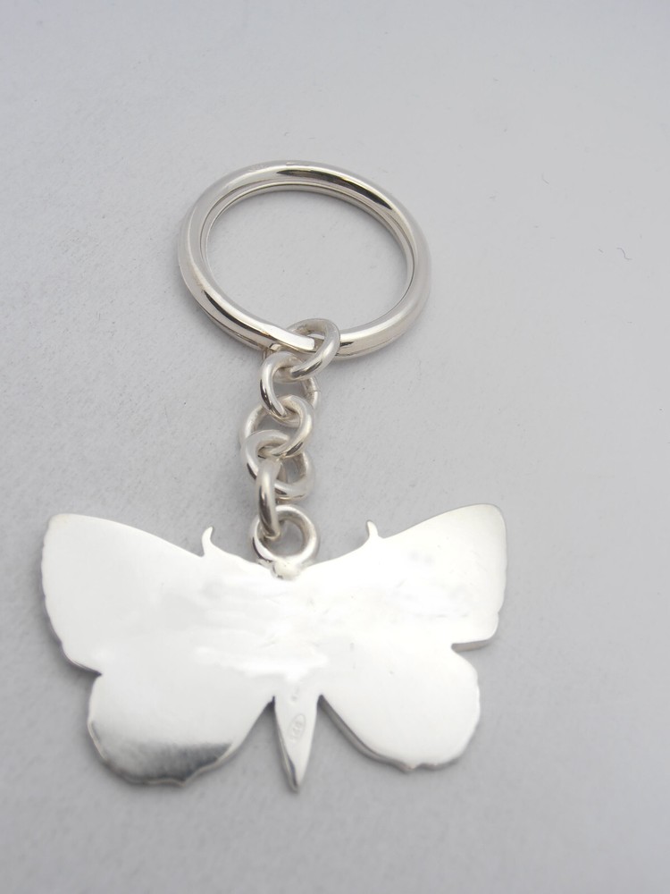 Butterfly: 925 Silver Keychain - Lepidoptera - Keys - Break -