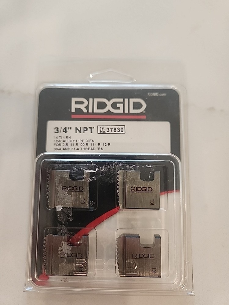 RIDGID 37830 Pipe Threading Dies.