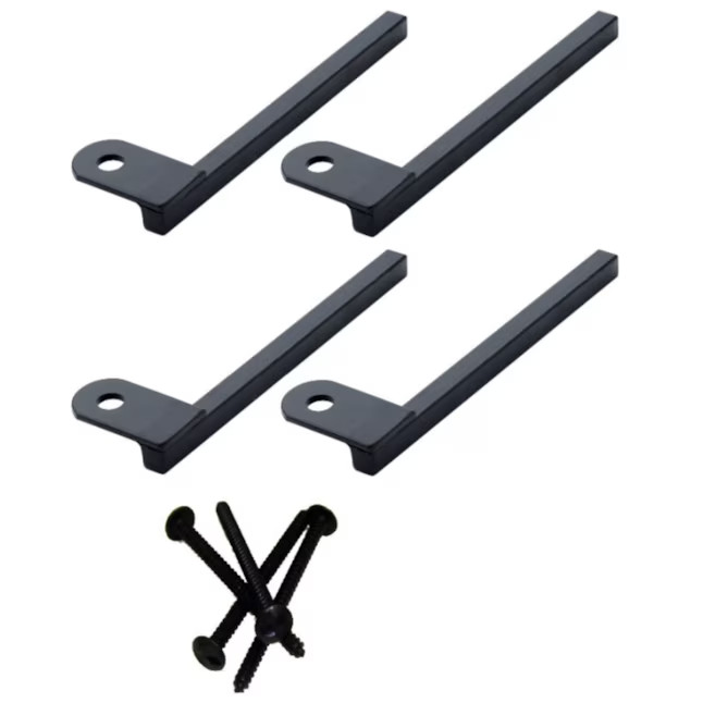 RELIABILT Window Bar Flush Brackets Black Security Bar Mounting Kit 5279649