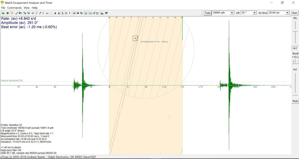 Hamilton 22 Chronometer Timing Software