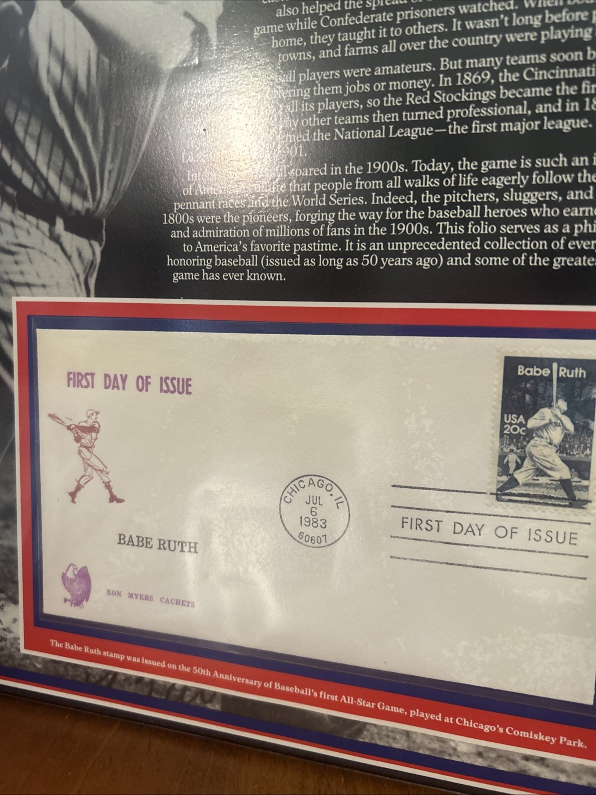 BABE RUTH A Philatelic Tribute To The Game Of Baseball Postal Commemorative