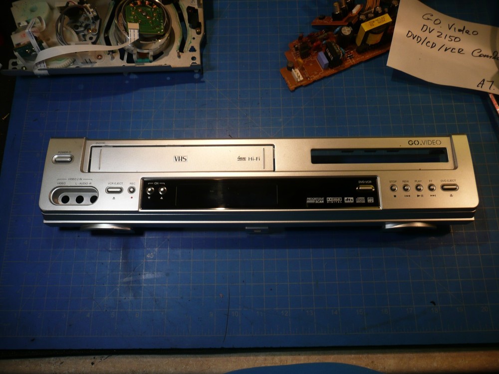 Go Video DV2150 VCR/DVD Combo Replacement Parts Front Face Panel Plate
