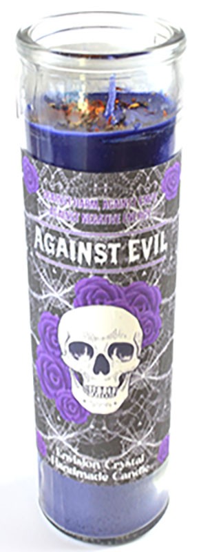Against Evil Aromatic Scented Ritual Prayer Jar Candle