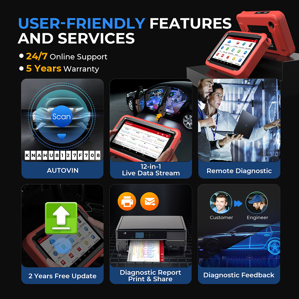 2025 LAUNCH X431 Pros V5.0 Elite Bidirectional Car Diagnostic Scanner Key Coding