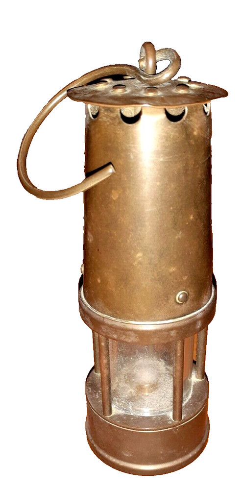 Eccles Miniature Aged Protector Miners Lamp