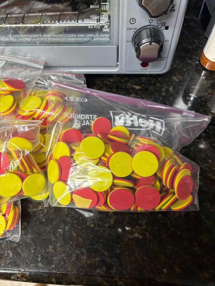 Counters: Red/Yellow Two Side PCS; Counting Manipulative; Math Counters