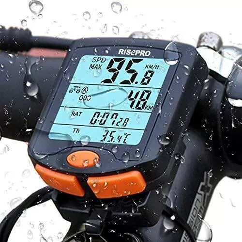 RISEPRO Computer ONLY, Wireless Bicycle Speedometer Odometer Cycling **READ**