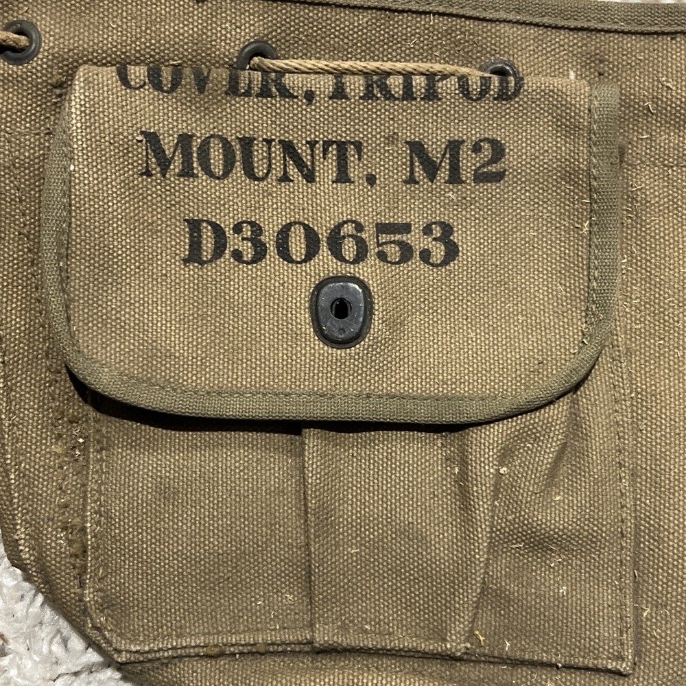 1943 ORIGINAL WWII U.S. ARMY INFANTRY M2 TRIPOD MOUNT COVER-CRAWFORD MFG.