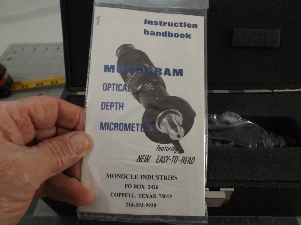 Monogram Optical Depth Micrometer No 966 Monocle Industries