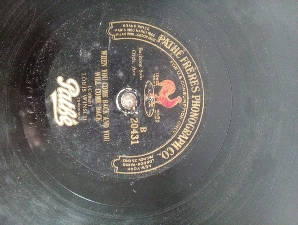 Antique Pathe Phonograph Record