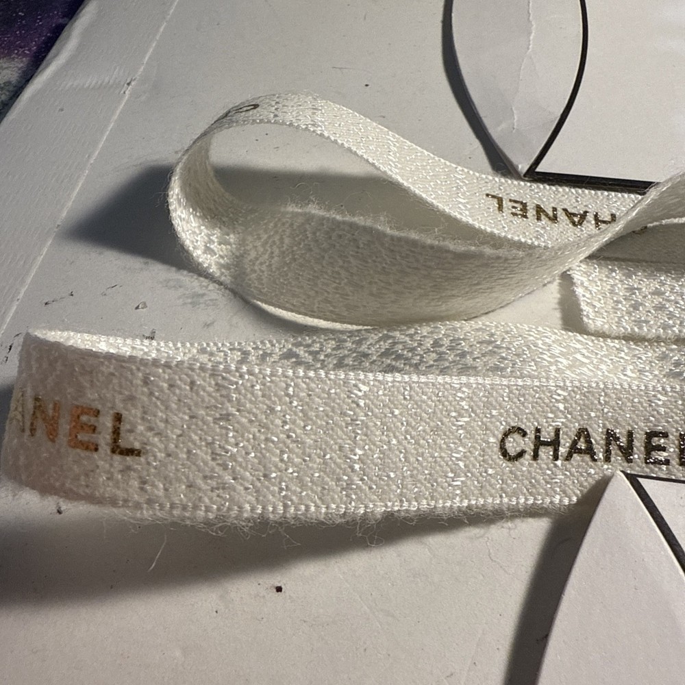 Chanel Ribbon 62” Long & Two (2) Small Chanel Gift Boxes Bundle