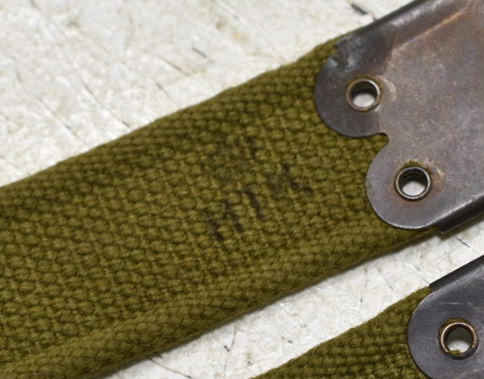Lee Enfield WWII era 52" MKII Rifle Sling Canvas Green marked 1944