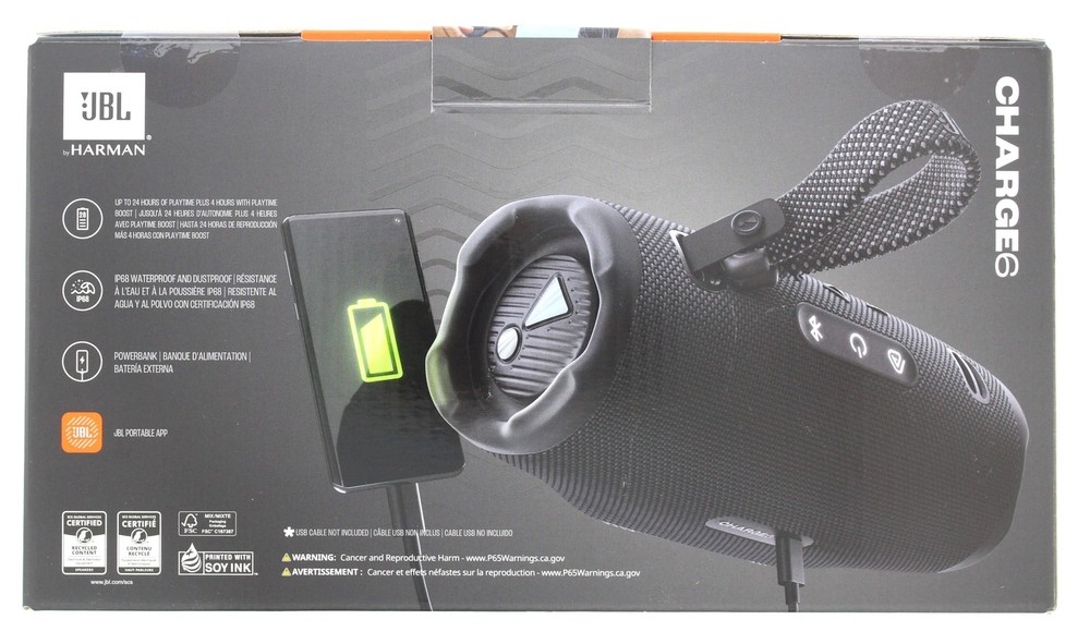 JBL Charge 6 Portable Bluetooth Speaker