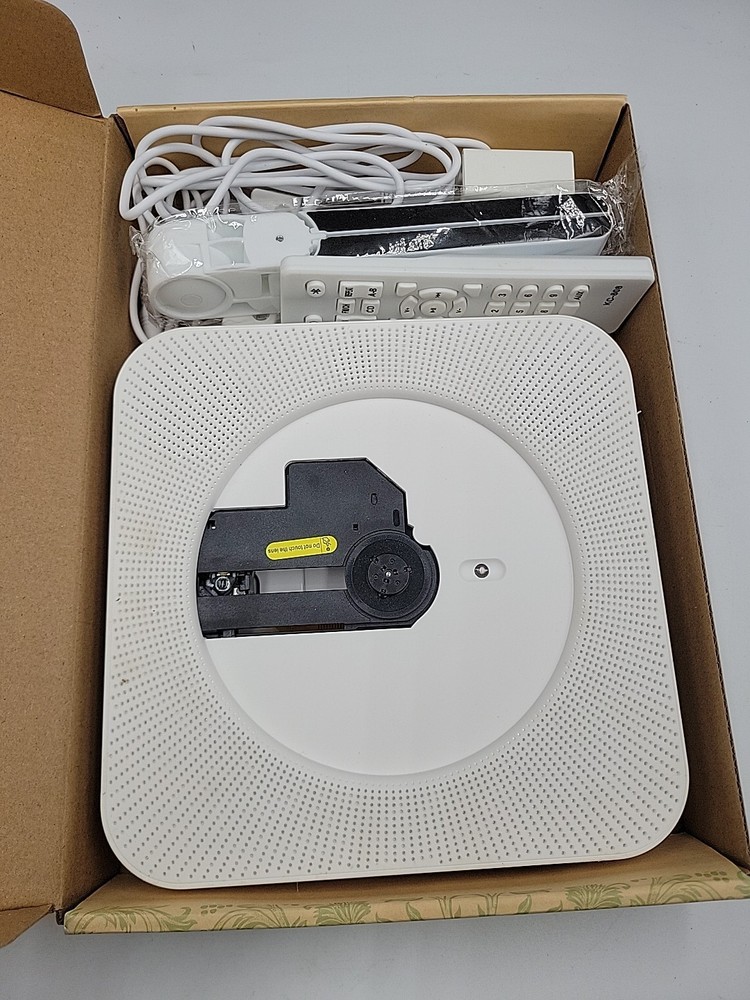 Wall-Mountable CD Player – White (USB Powered) w/ Box & Accessories (Opened)